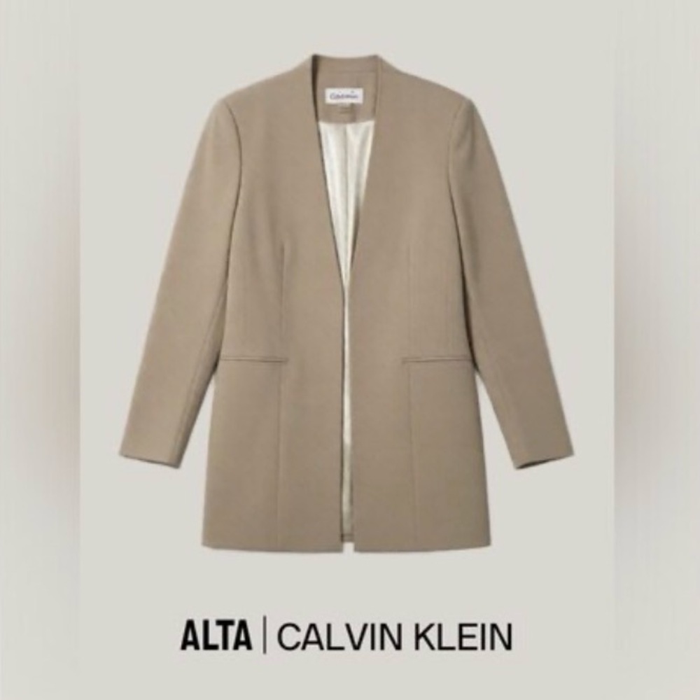 Calvin Klein Women's Beige Blazer